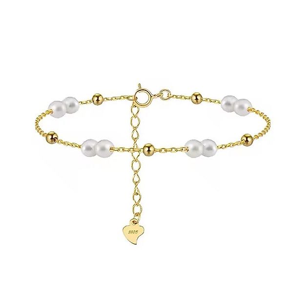Runde Perlé Perlenarmband handgefertigtes Perlenarmband, zart, günstig online kaufen