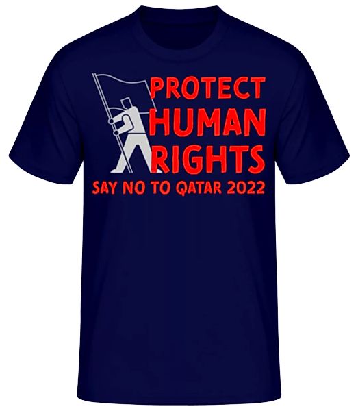 Protect Human Rights · Männer Basic T-Shirt günstig online kaufen
