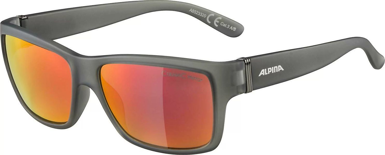 Alpina Kacey Sonnenbrille (Farbe: 320 cool grey matt, Ceramic, Scheibe: red günstig online kaufen
