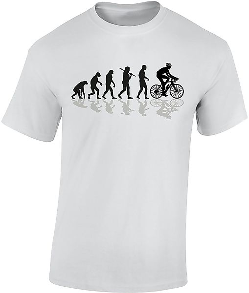 Baddery Print-Shirt Fahrrad T-Shirt: "Bike Evolution", günstig online kaufen
