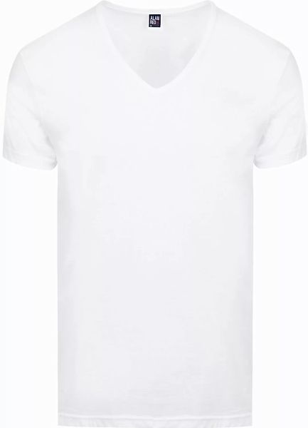 Alan Red  Dean T-Shirt V-Ausschnitt Weiß (2er-Pack) - Größe XXL günstig online kaufen