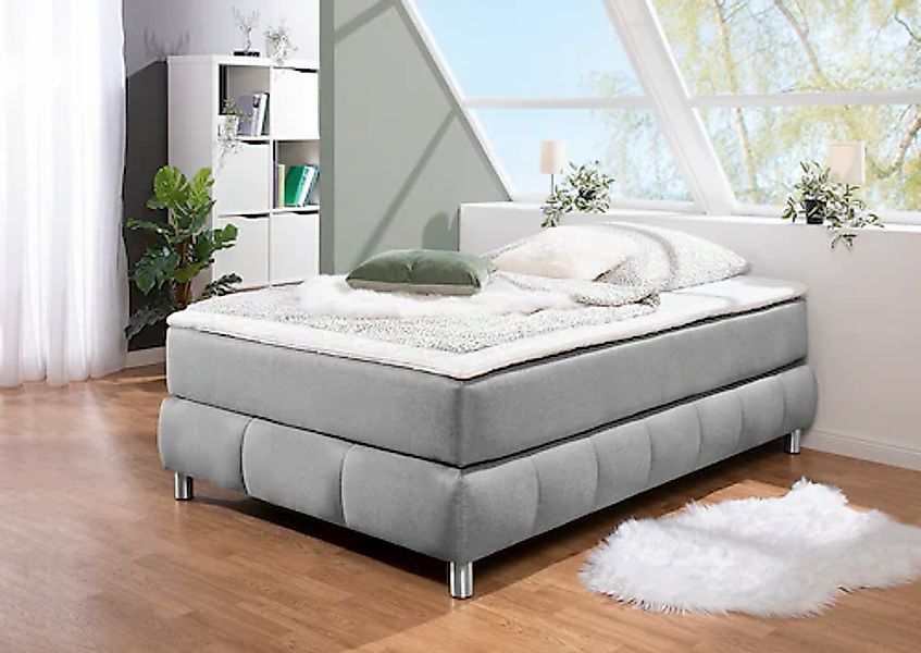Home affaire Boxspringbett »Salo« Ohne Kopfteil, inkl. Topper, auch in Über günstig online kaufen