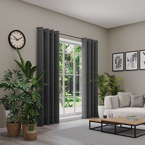 Neutex for you Vorhang "Linessa" Ösen 1 tlg. Ösenschal mit Metallösen, Brei günstig online kaufen