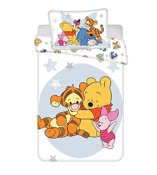 Disney Kinderbettwäsche Disney Winnie Puuh Babybettwäsche 100 x 135 + 40 x günstig online kaufen