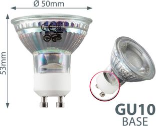 B.K.Licht LED-Leuchtmittel, GU10, 10 St., Warmweiß, günstig online kaufen