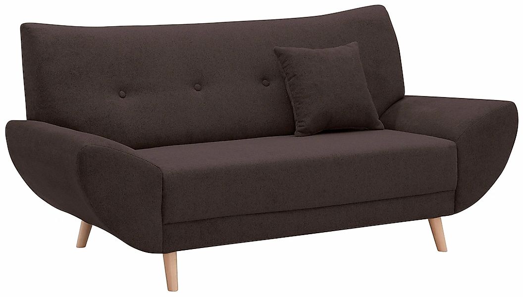 Home affaire Polstergarnitur "Basta" 3 Stk. tlg. Komfortable Wellenunterfed günstig online kaufen
