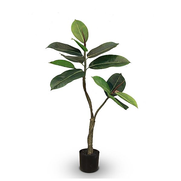 Ficus Elastica - Gummibaum Kunstpflanze 90 cm günstig online kaufen