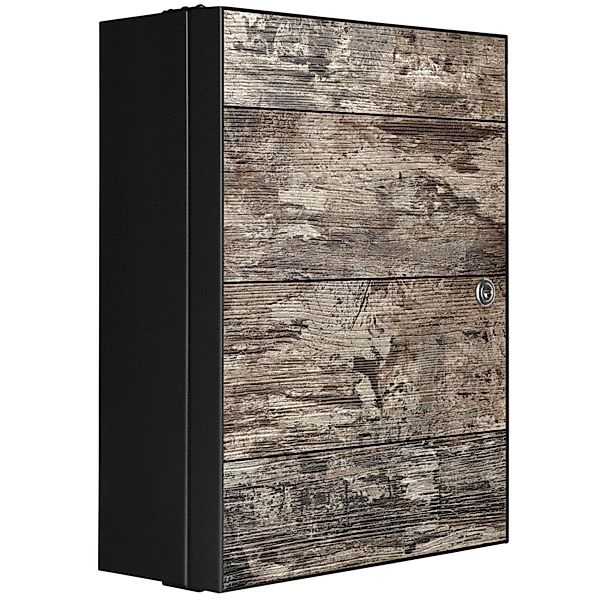 Banjado XXL Medizinschrank Abschliessbar 35x46x15cm Arzneischrank Anthrazit günstig online kaufen