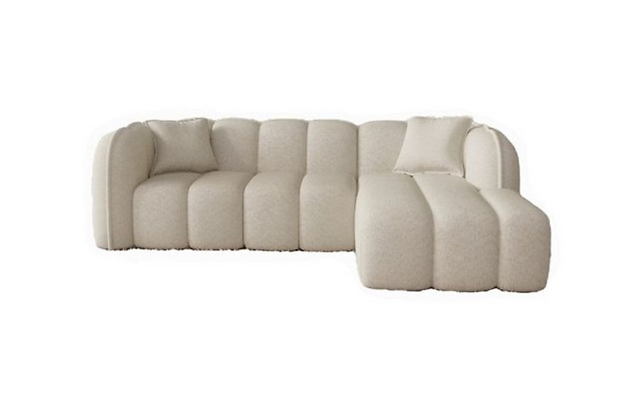Sofa Dreams Polsterecke Miramar L Form kurz 4-Sitzer, 3 verschiedene Stoffb günstig online kaufen