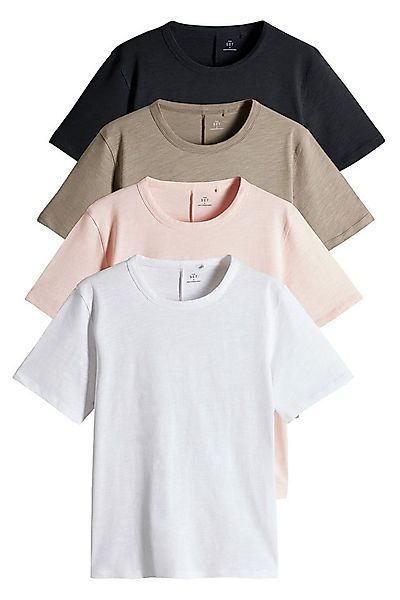 The Set T-Shirt The Set T-Shirts aus 100 % Baumwolle im 4er-Pack (4-tlg) günstig online kaufen