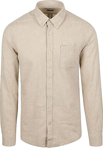 Barbour Shirt Nelson Tailored Stone Beige - Größe 3XL günstig online kaufen