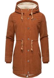 Ragwear Winterjacke "Canny Corduroy" mit Kapuze stylischer Damen Cordmantel günstig online kaufen