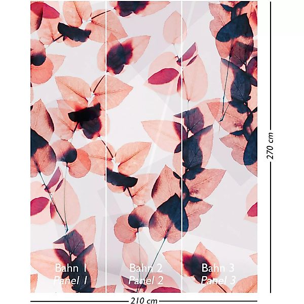 Vliestapete Wandbild Fall Flowers 2,70 m x 2,10 m Mehrfarbig FSC® günstig online kaufen