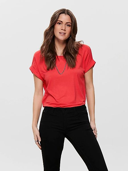 ONLY "ONLMOSTER – Kurzarmshirt mit Aufschlag und klassischem Look" unifarbe günstig online kaufen
