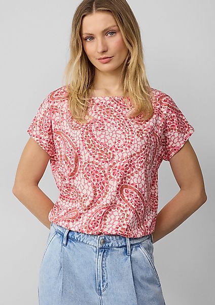 s.Oliver Kurzarmshirt T-Shirt T-Shirt aus Viskosemix günstig online kaufen