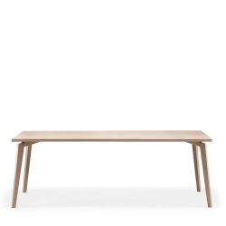 Küchentisch aus Buche massiv weiß geölt 75 cm hoch günstig online kaufen