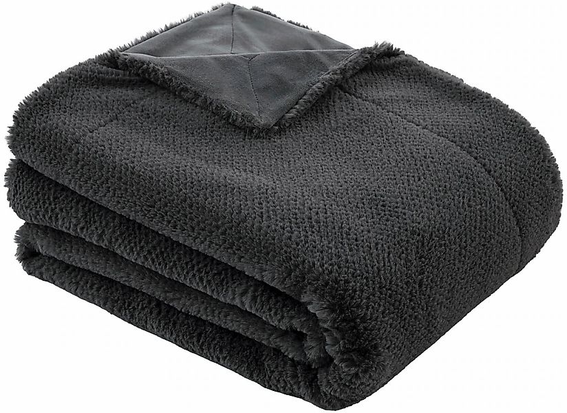 bugatti Wohndecke "bugatti Wohndecke Felloptik" besonders weich günstig online kaufen