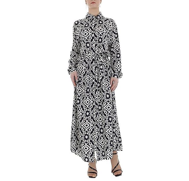 Ital-Design Maxikleid Damen Freizeit (85885218) Ornamente Blusenkleid in Du günstig online kaufen