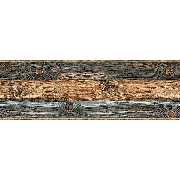 Bricoflor Holz Tapeten Bordüre Selbstklebende Tapetenbordüre in Holzoptik günstig online kaufen