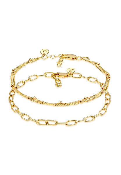 Elli Premium Armband Set Glieder Layer günstig online kaufen