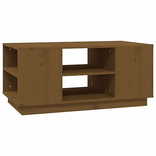 vidaXL Couchtisch Honigbraun 90x49x40,5 cm Massivholz Kiefer günstig online kaufen