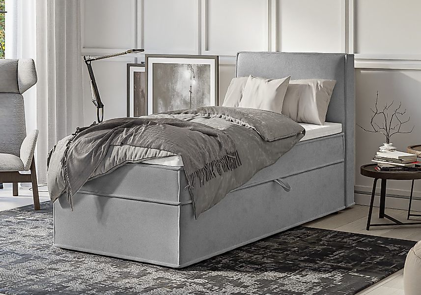 S-Style Möbel Boxspringbett Plaza mit Topper günstig online kaufen