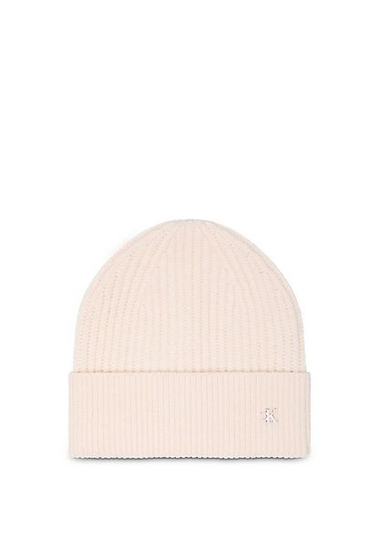 Calvin Klein Strickmütze CK METAL WOOL BEANIE aus weicher Wollmischung günstig online kaufen