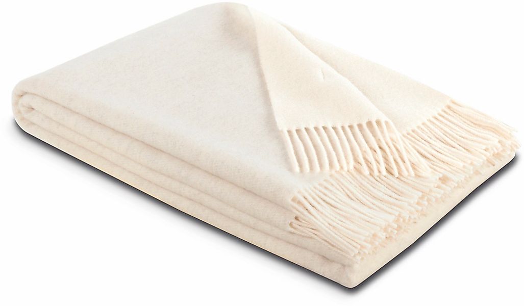 Biederlack Wohndecke "Soft Impression im Doubleface-Look" Wolle-Kaschmir-Mi günstig online kaufen