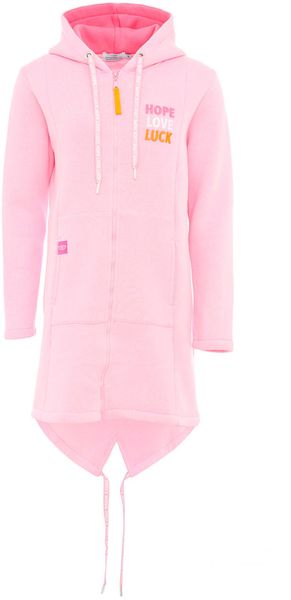 Zwillingsherz Jerseymantel ""Hope Love Luck"" mit langem Reißverschluß und günstig online kaufen