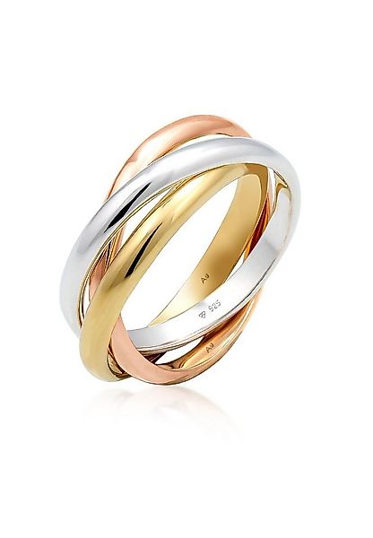 Elli Fingerring Wickelring Trio Trini Basic Schmuck Geschenk 925 Silber, Ri günstig online kaufen