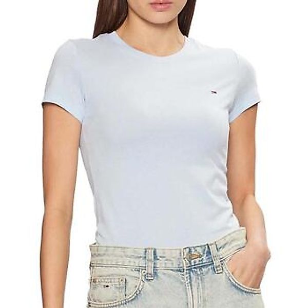 Tommy Jeans Kurzarmshirt "TJW SLIM C-NECK TEE" mit Logo-Stickerei günstig online kaufen
