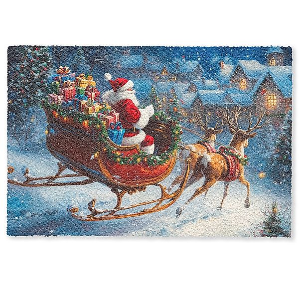 MuchoWow Fußmatte Weihnachtsmann - Rentier - günstig online kaufen