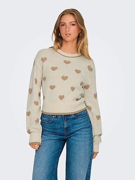 JDY Rundhalspullover JDYROMANCE L/S JACQ. PULLOVER günstig online kaufen