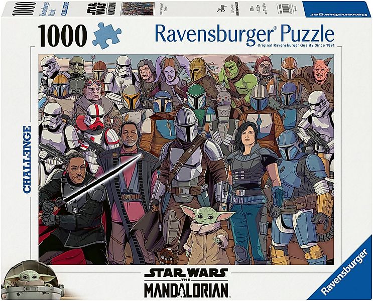 Ravensburger Puzzle Challenge, Star Wars Mandalorian, 1000 Puzzleteile, Mad günstig online kaufen