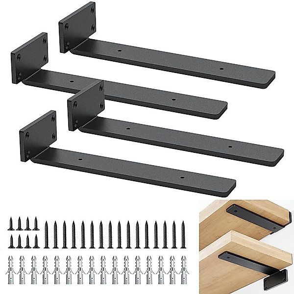 NUODWELL Wandregalhalter 4 Stück Regalhalterung, Schwebend günstig online kaufen