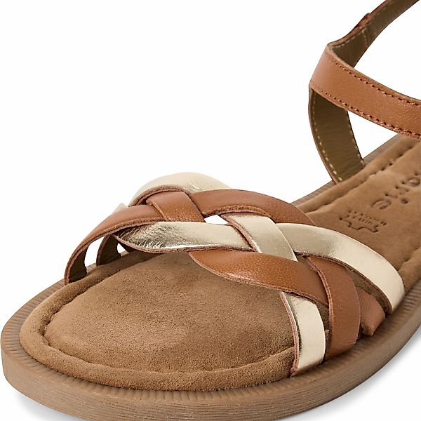 Tamaris Riemchensandale, Sandalette, Sommerschuh mit Riemchen in Flechtopti günstig online kaufen