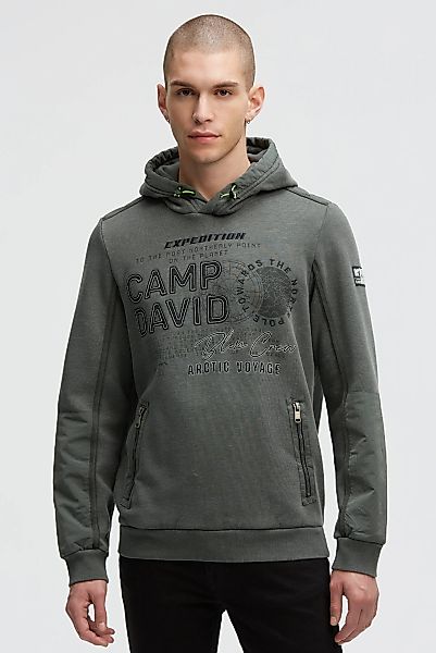 CAMP DAVID Kapuzensweatshirt, mit Reißverschluss-Taschen günstig online kaufen