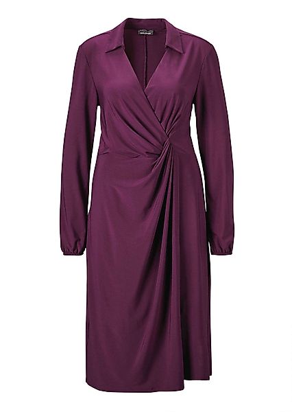 GOLDNER Jerseykleid "Elegantes Jerseykleid mit V-Ausschnitt" Wickeloptik günstig online kaufen