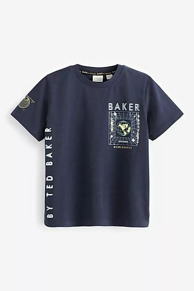 Baker by Ted Baker T-Shirt Baker by Ted Baker T-Shirt mit Grafik, Marinebla günstig online kaufen