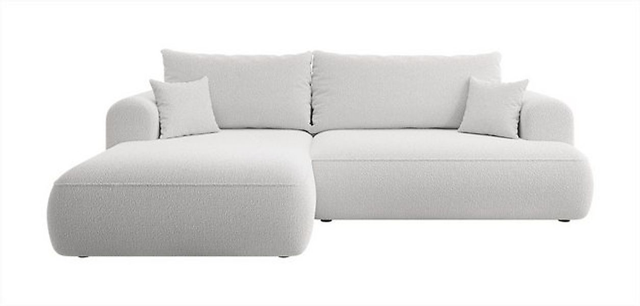 Selsey Ecksofa OVO, Schlaffunktion 142x210 cm, Bettkasten, Boucle-Bezug günstig online kaufen