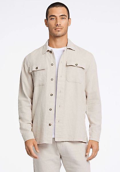 LINDBERGH Hemdjacke ohne Kapuze mir Knopfleiste günstig online kaufen