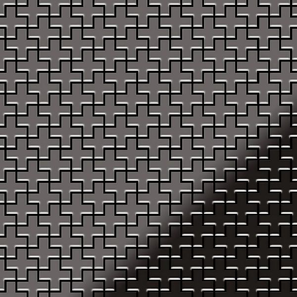ALLOY Mosaik Fliese Massiv Metall Titan Hochglanz Dunkelgrau 1,6mm Swiss Cr günstig online kaufen