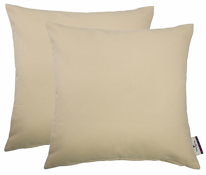 TOM TAILOR HOME Dekokissen "Dove" unifarben, Kissenhüllen ohne Füllung, 2er günstig online kaufen