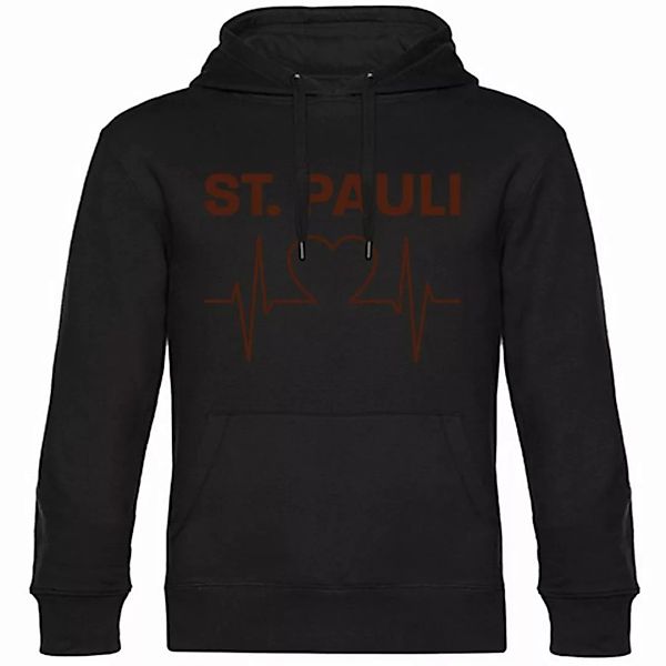 multifanshop Kapuzensweatshirt St. Pauli - Herzschlag - Pullover günstig online kaufen