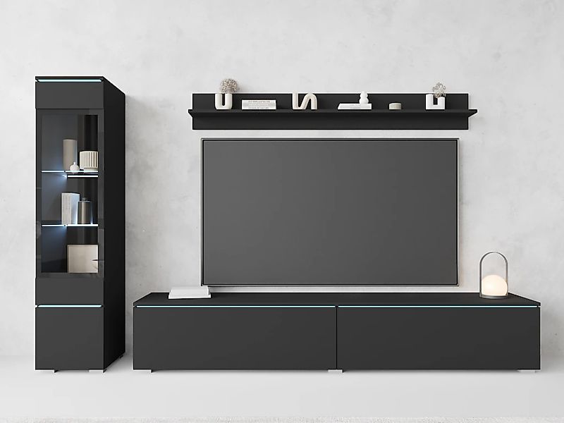 Home affaire Wohnwand "VERA I, Vitrinen Türanschlag links/rechts wechselbar günstig online kaufen