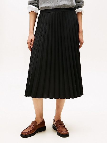 Tommy Hilfiger Plisseerock FLUID PLEATED PULL ON MIDI SKIRT günstig online kaufen
