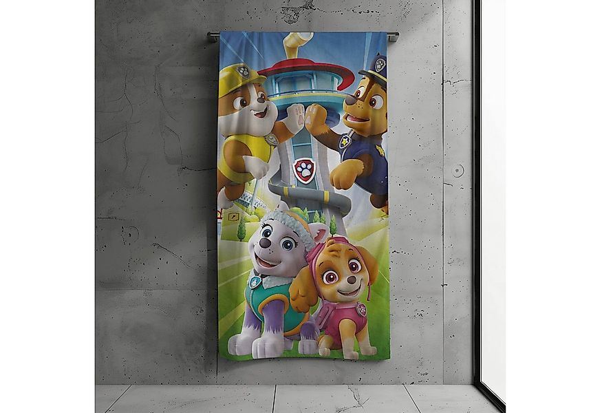 MTOnlinehandel Badetuch Paw Patrol 70x140 cm, 100 %, Baumwolle (1-St), Stra günstig online kaufen