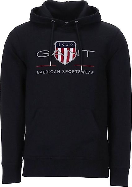 Gant Kapuzenpullover GANT Shield Hoodie schwarz Archive Shield Hoodie günstig online kaufen