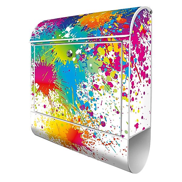 Banjado Design Briefkasten Silber Pulverbeschichtet, 39x47x14cm, 2 Schlüsse günstig online kaufen