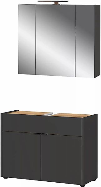GERMANIA Badmöbel-Set "Ameca", (2 St.), Badezimmer-Set bestehend aus Waschb günstig online kaufen